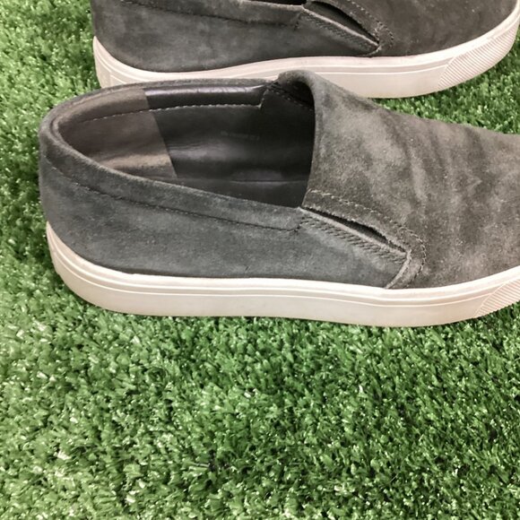 Vince Velvet Gray Sneaker Loafer Shoes 7M - Picture 7 of 10